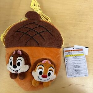 New Tokyo Disney Resort Chip and Dale Plush Shoulder Bag - Japan Exclusive